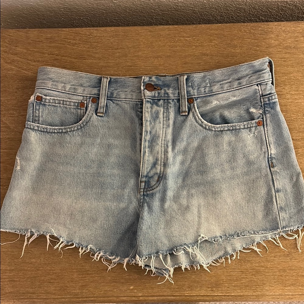 Madewell Relaxed Denim Blue Women's Shorts